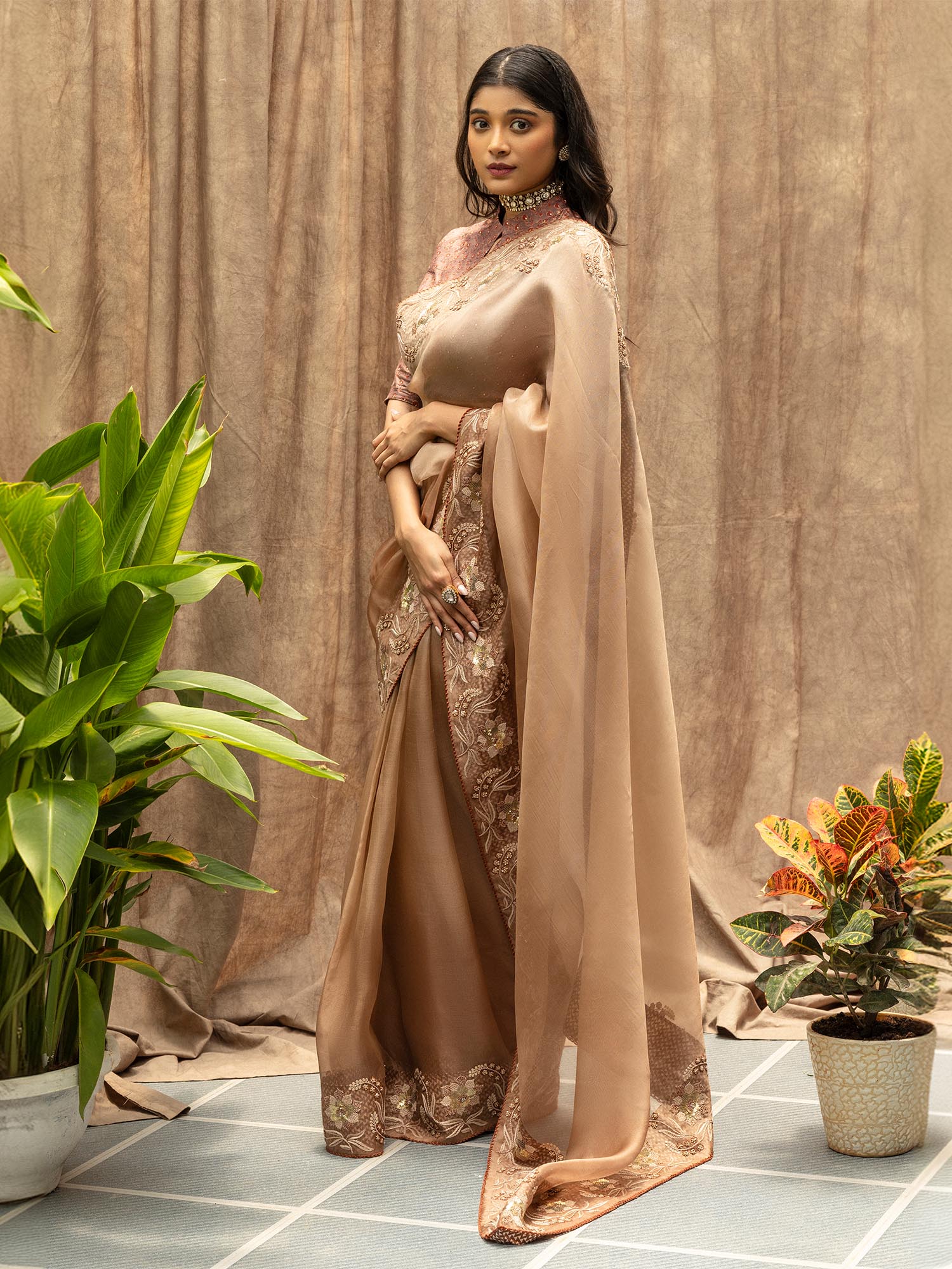 CINNAMON BLOOM SAREE