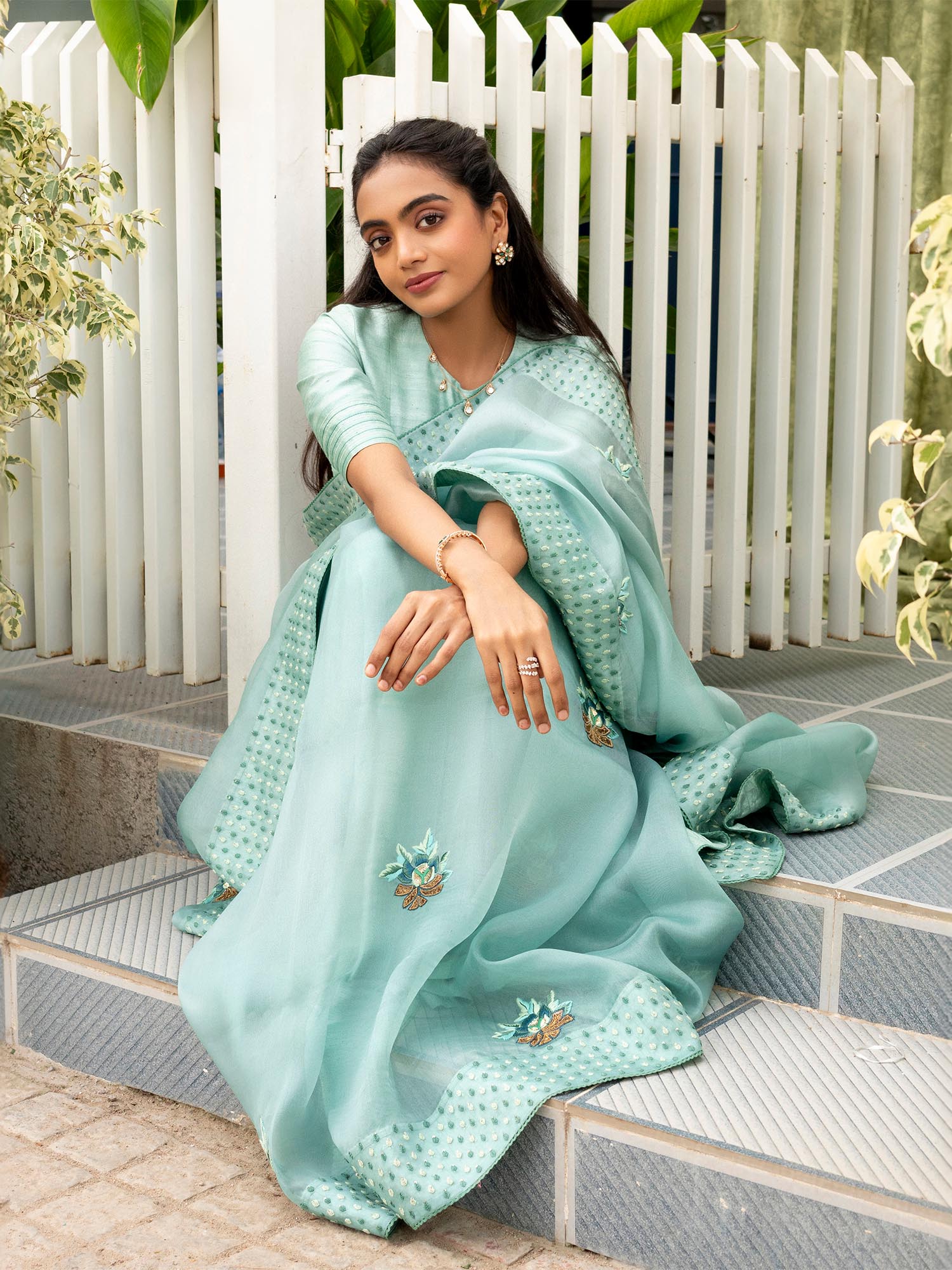 SOFT MEADOW SAREE